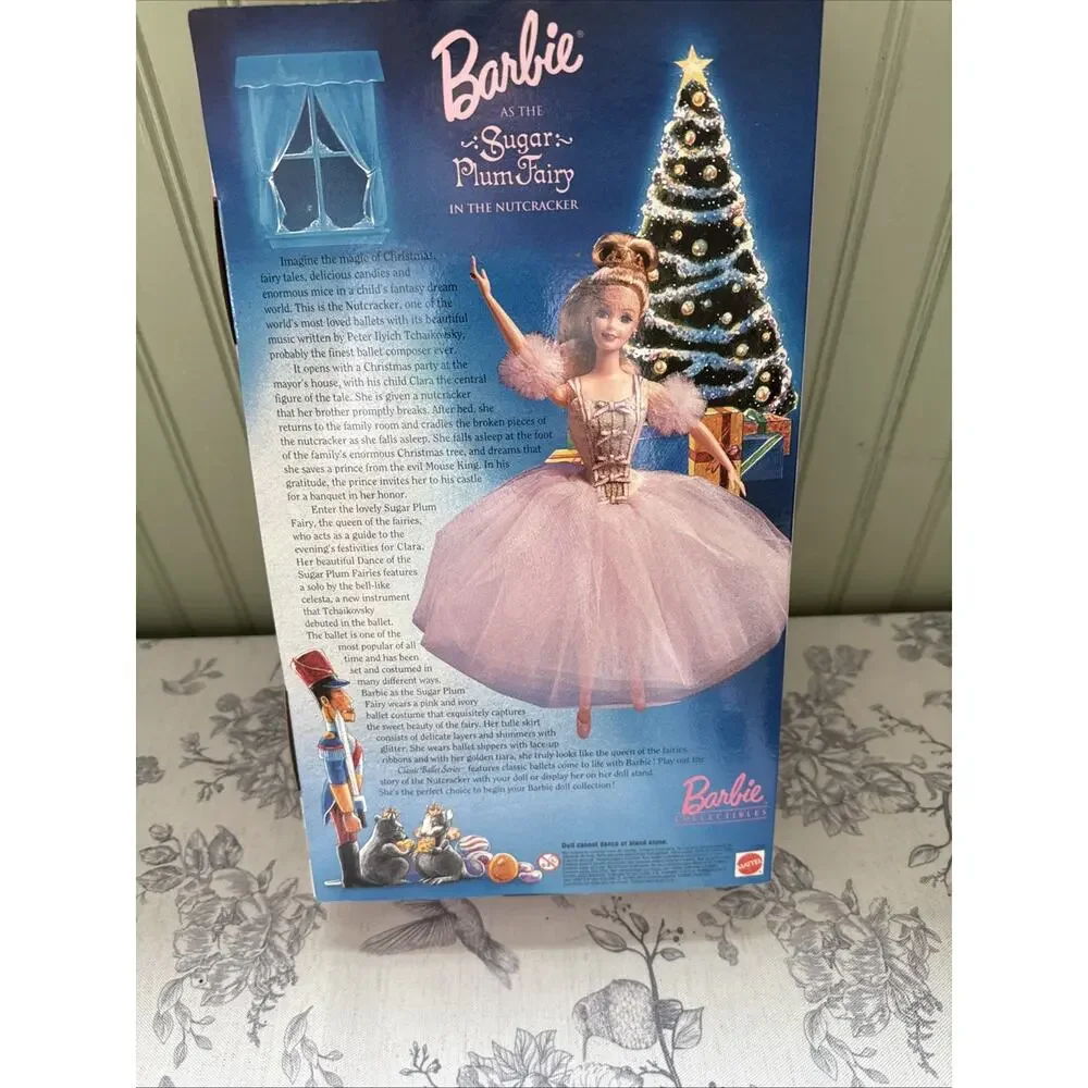 Vtg 90s Mattel Barbie Sugar Plum Fairy Nutcracker Fashion Doll 1996 Collector